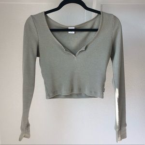 Aritzia Tna Waffle Textured Longsleeve